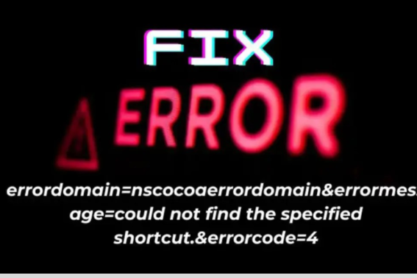 errordomain=nscocoaerrordomain&errormessage=could not find the specified shortcut.&errorcode=4